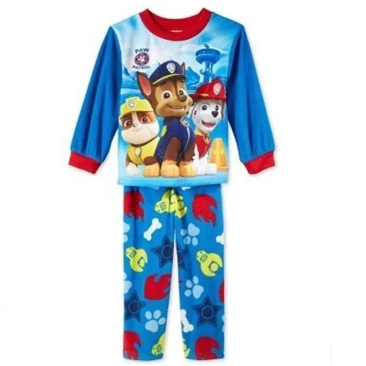 Conjunto de Pijamas Infantil Patrulha Canina (2 peças) – Personagens Marshall, Chase e Rubble