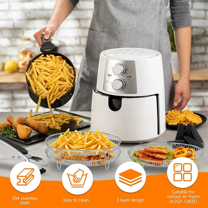 Grade de 3 Camadas para Air Fryer