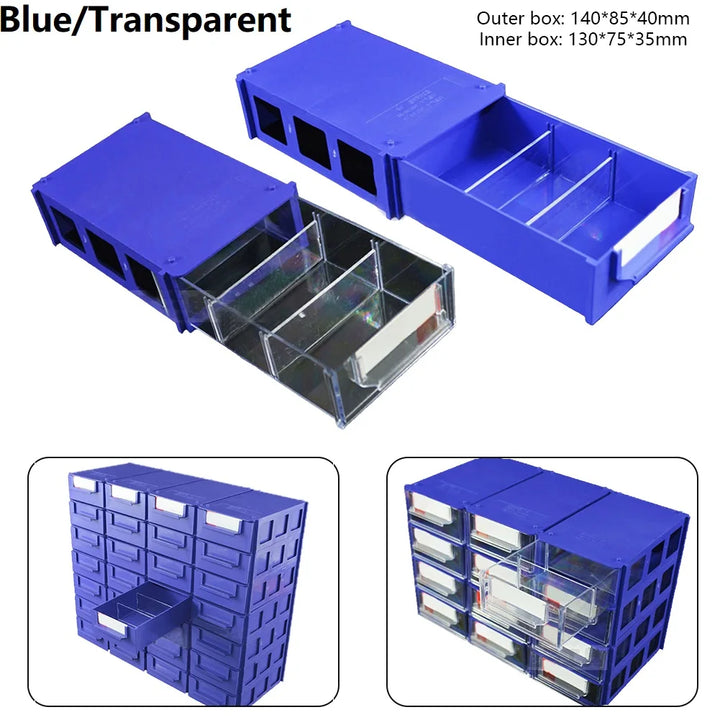 Organizador Modular de Componentes de Plástico