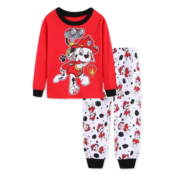 Conjunto de Pijamas Infantil Patrulha Canina (2 peças) – Personagens Marshall, Chase e Rubble